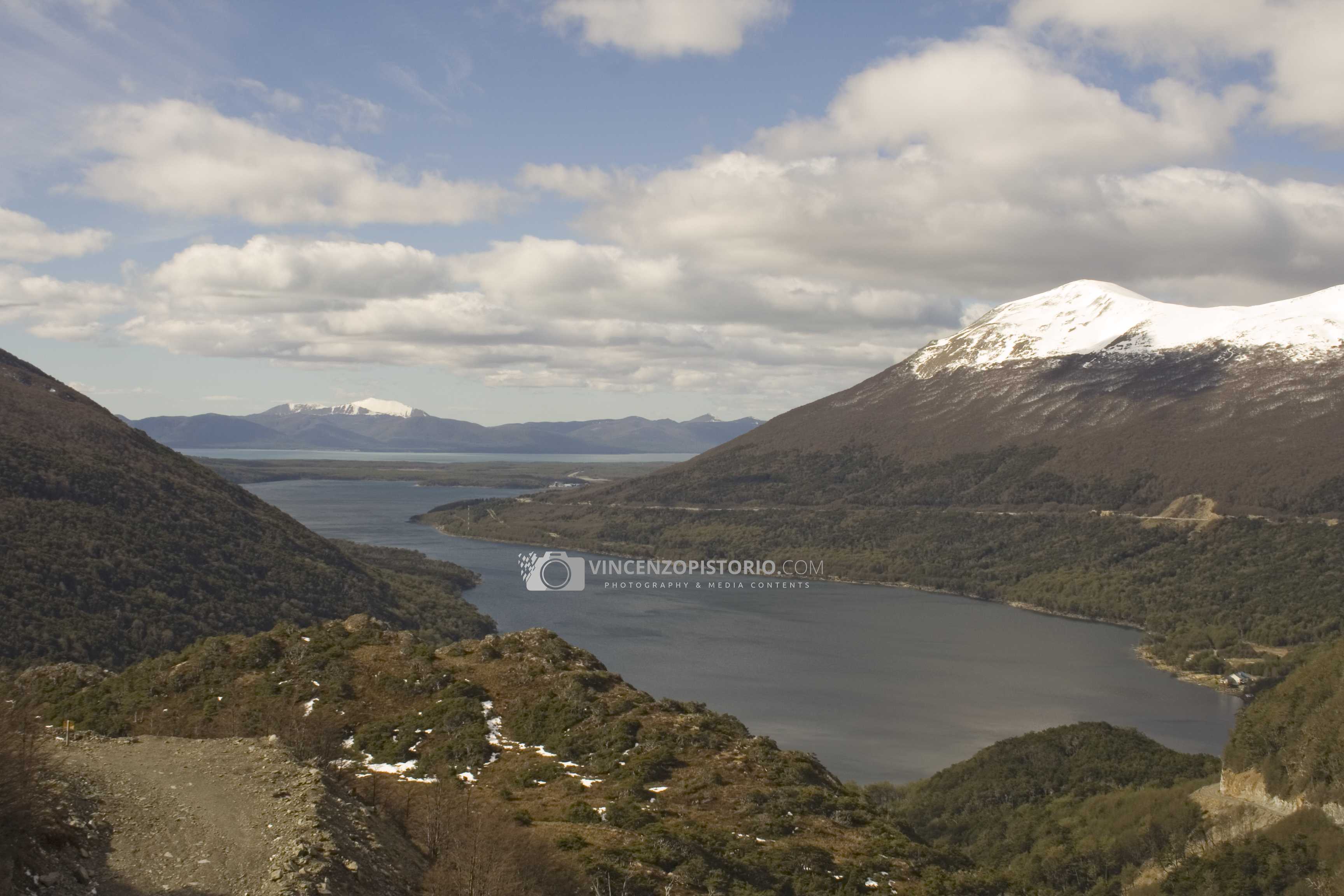 View of Lago Escondido from Paso Garibaldi