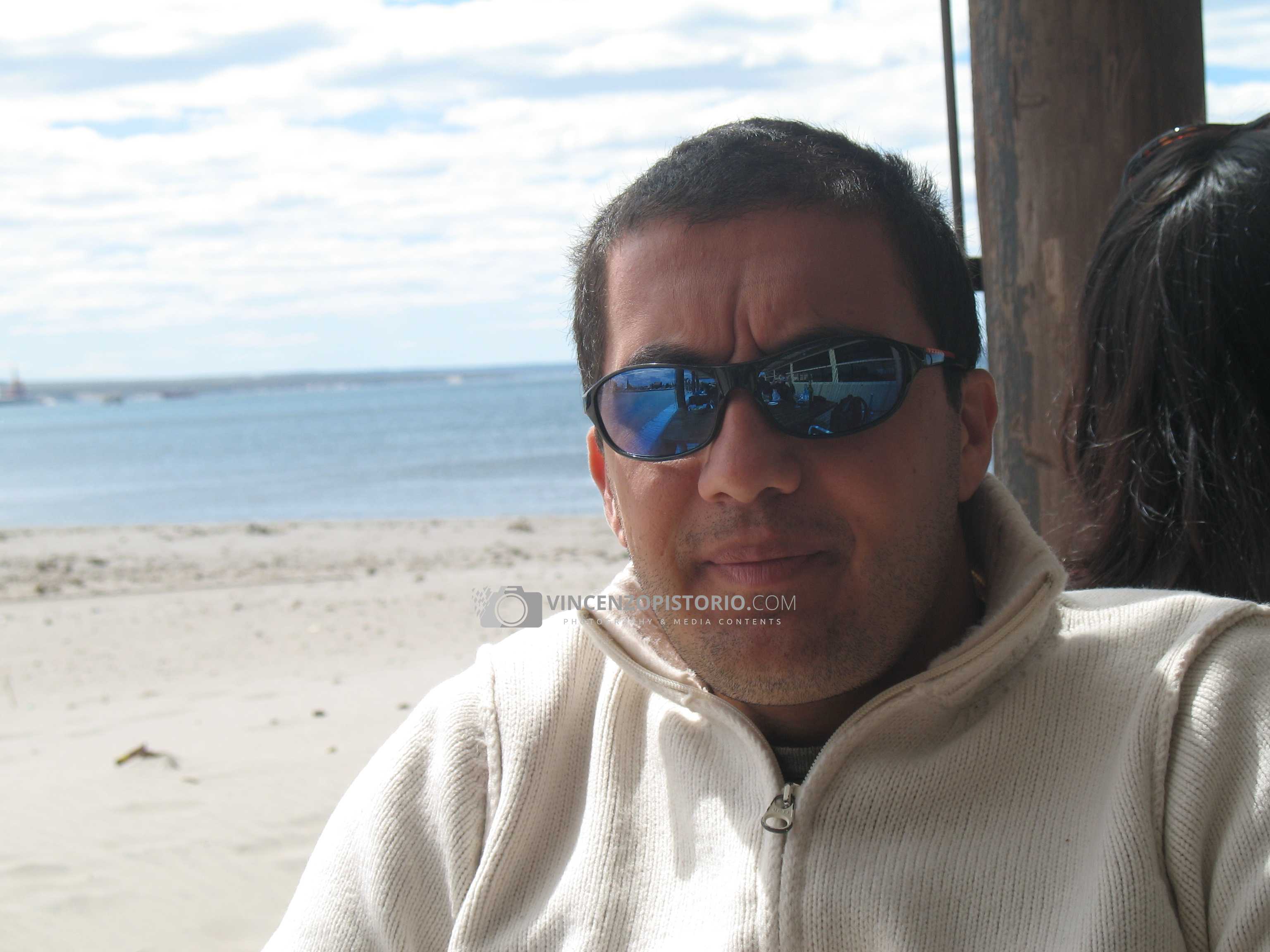 Me at a bar on Puerto Madryn beach