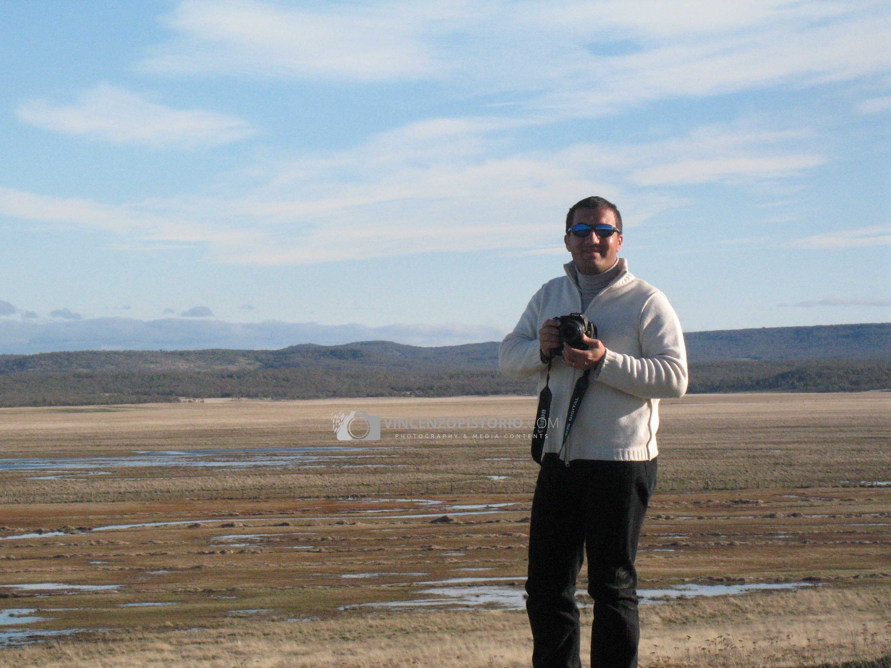 Shooting Patagonia steppe at Lago Fagnano