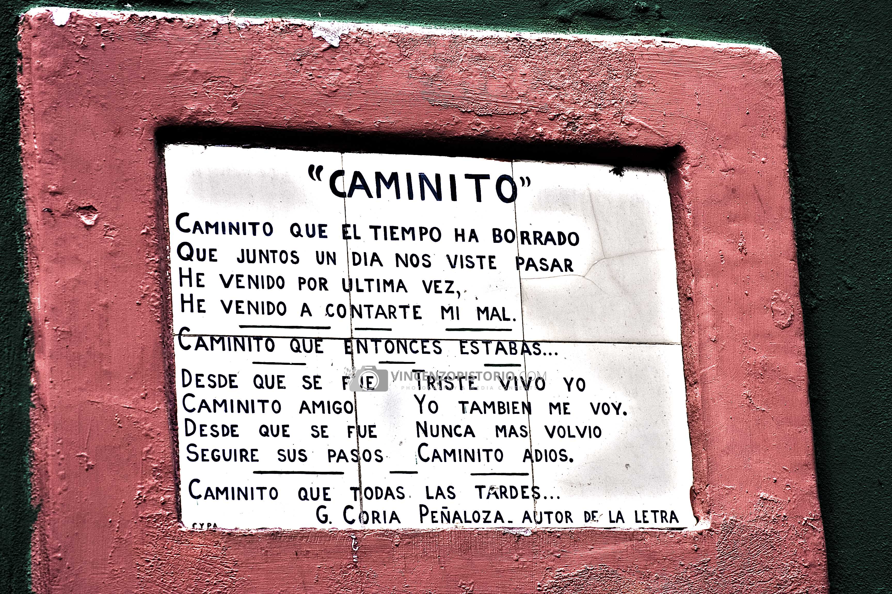 Lyrics of Caminito tango song